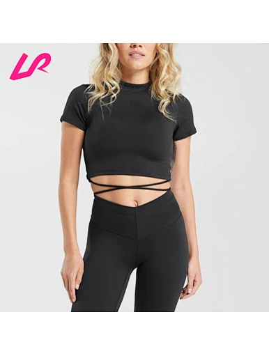 short sleeved crop tops